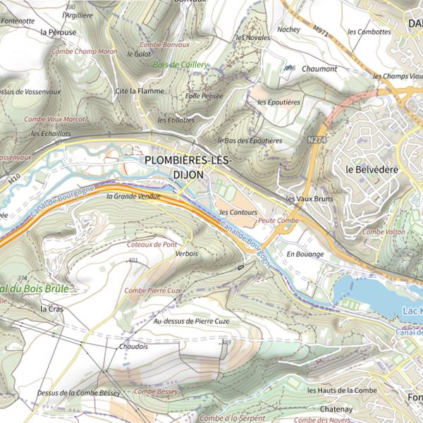 Plan cartographique de Bief du Moulin