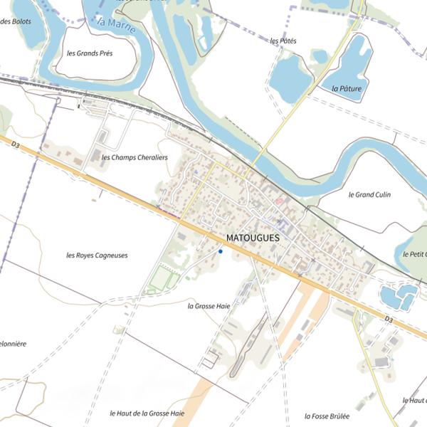 Plan cartographique de Bills Lake