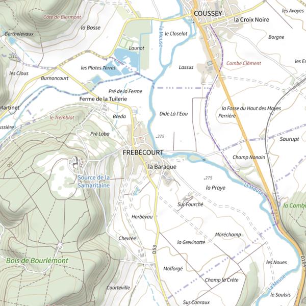 Plan cartographique de Bleu&sauvage