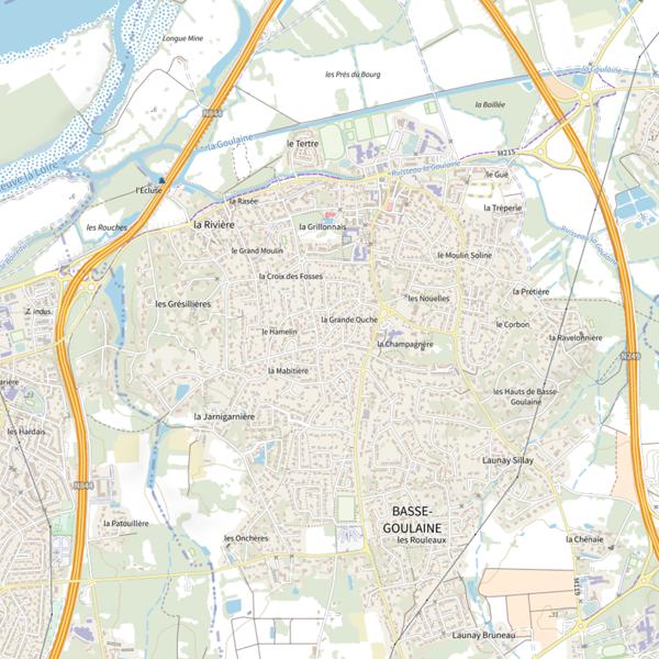 Plan cartographique de Boire de Longuemine