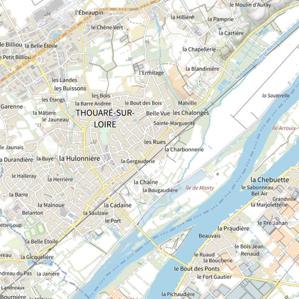 Plan cartographique de Boire de Mauves