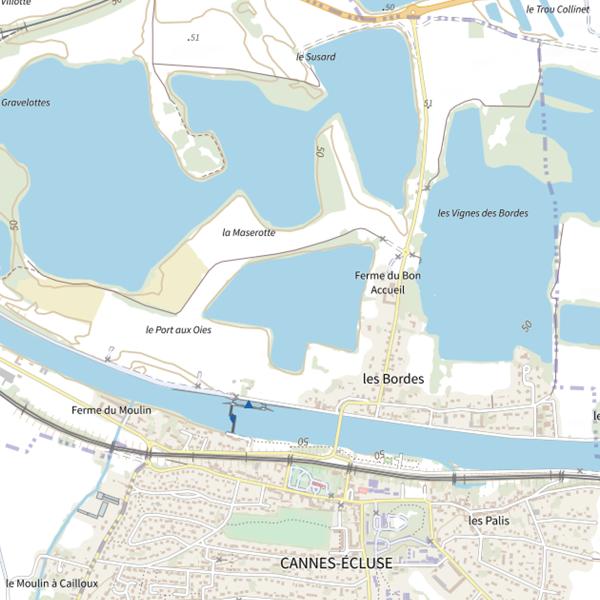 Plan cartographique de Bon Accueil