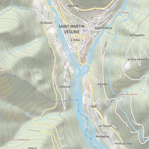 Plan cartographique de Boréon