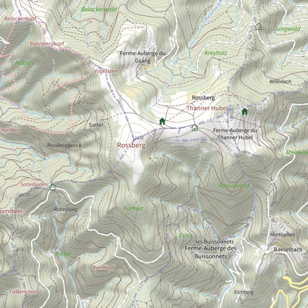 Plan cartographique de Bourbach