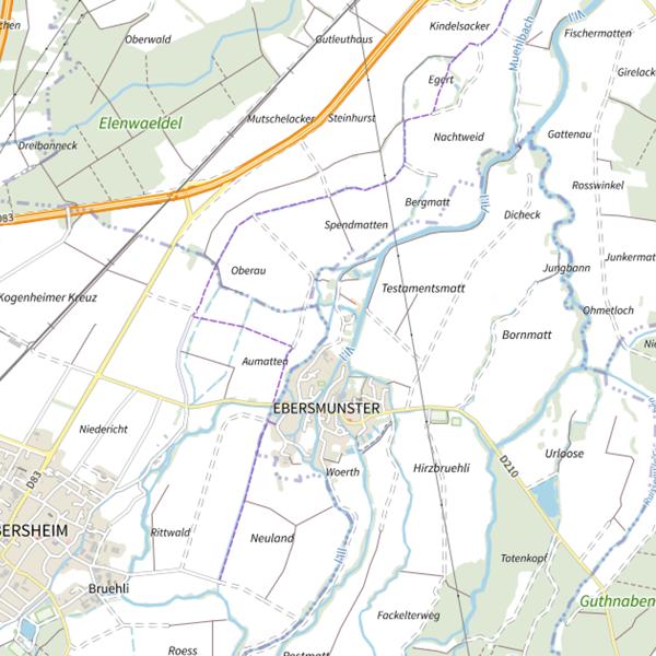Plan cartographique de Bras du Holtzgiessen