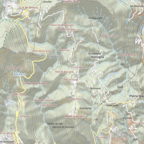 Plan cartographique de Breil