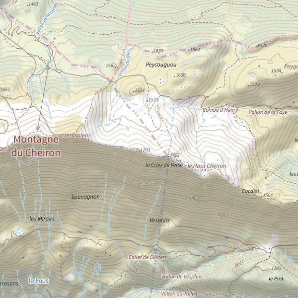 Plan cartographique de Cagnes sur mer
