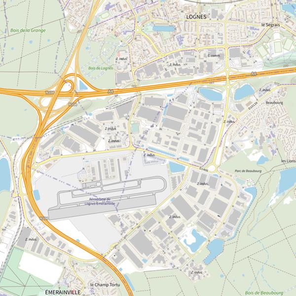Plan cartographique de Canal Blondeau