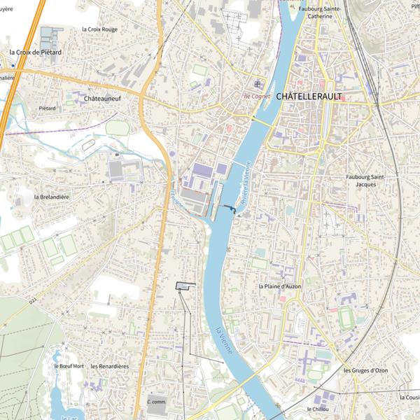 Plan cartographique de Canal de L’envigne