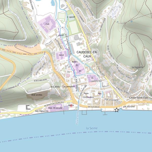 Plan cartographique de Canal de liaison