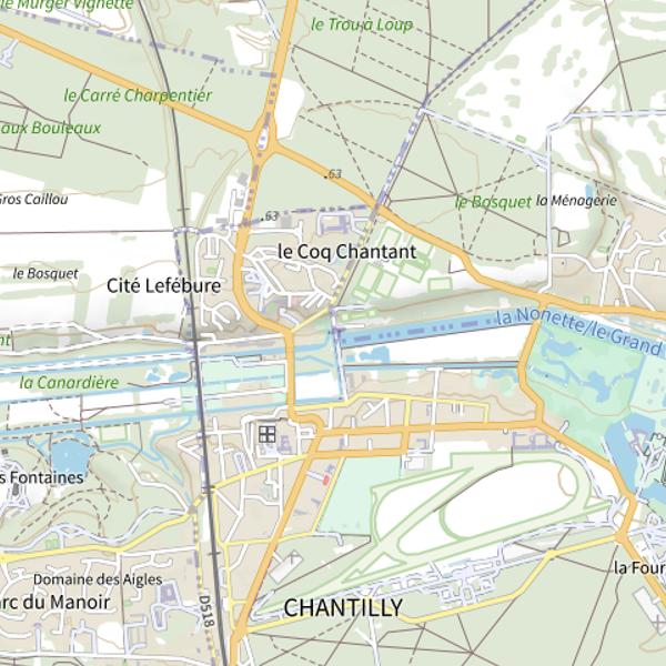 Plan cartographique de Canal de Manse