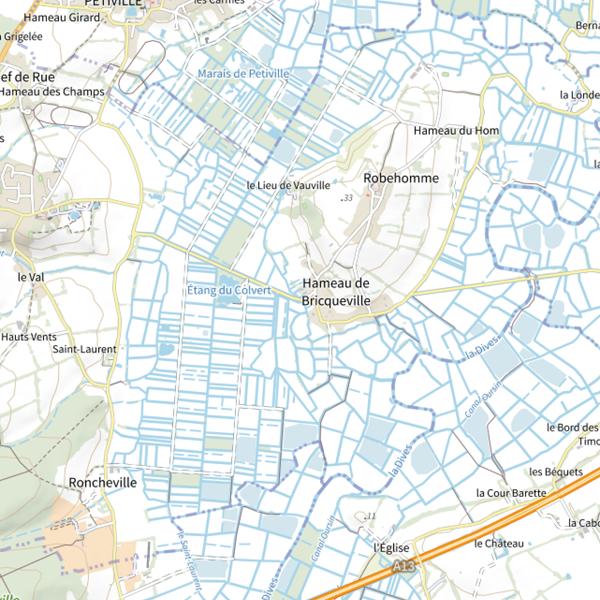 Plan cartographique de Canal Robehomme