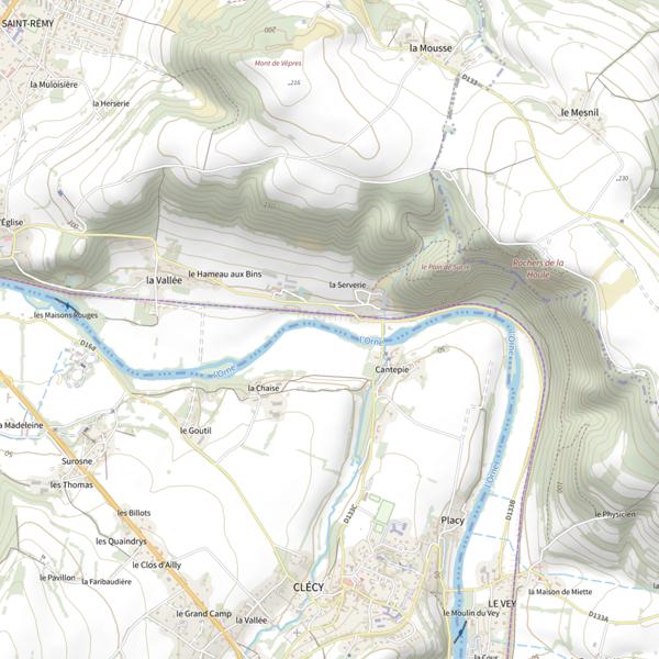 Plan cartographique de Cantepie