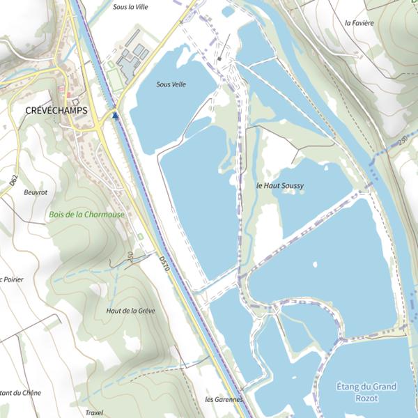 Plan cartographique de Cap Nature - Tronc du Chêne