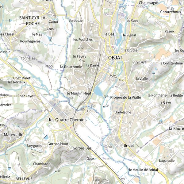 Plan cartographique de Carp Diem Objat