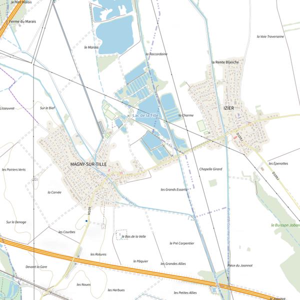 Plan cartographique de Carp & Wild