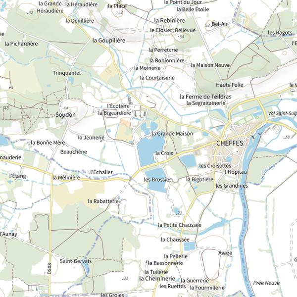 Plan cartographique de Carpa Trophy