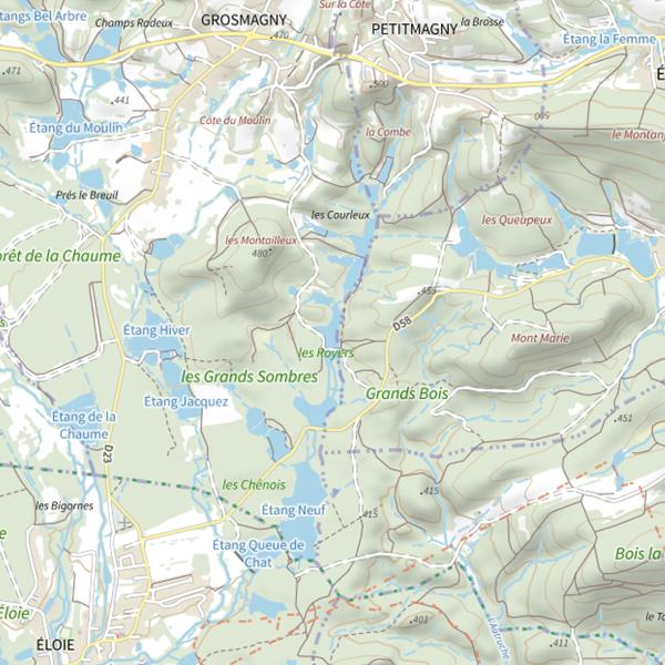 Plan cartographique de CarpaPat (Grosmagny)