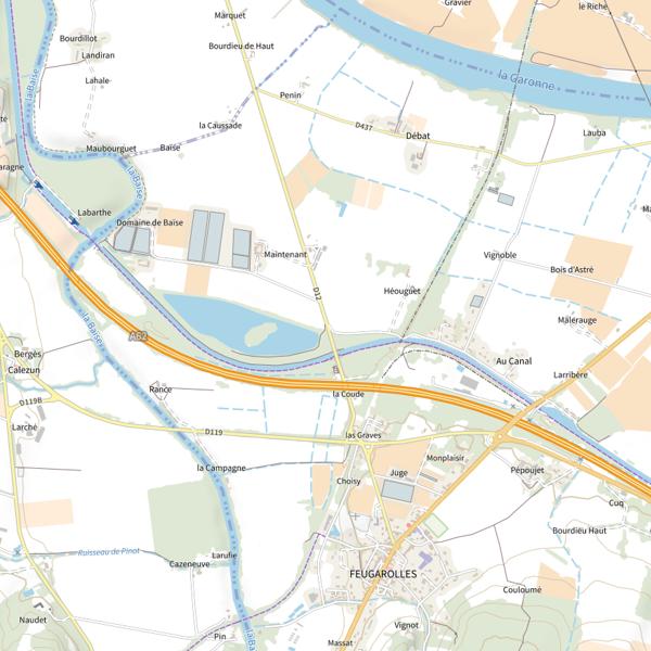 Plan cartographique de Carpe Expérience