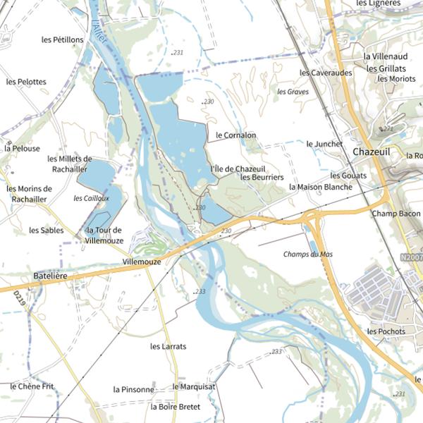 Plan cartographique de Carp'Five Fishing 03