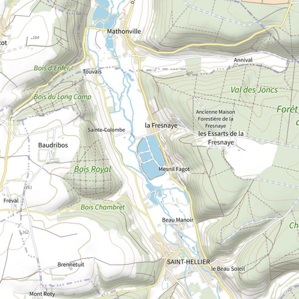 Plan cartographique de Carpodrome (Seine-Maritime)