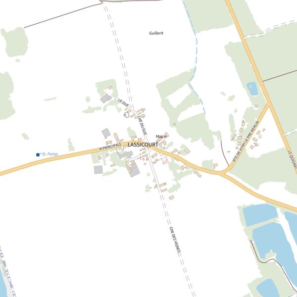 Plan cartographique de Carrière de Rosnay l'Hôpital (Lassicourt)