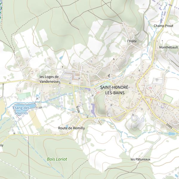Plan cartographique de Casino le Vegas