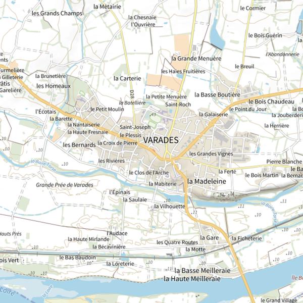 Plan cartographique de Cave Saint Vincent