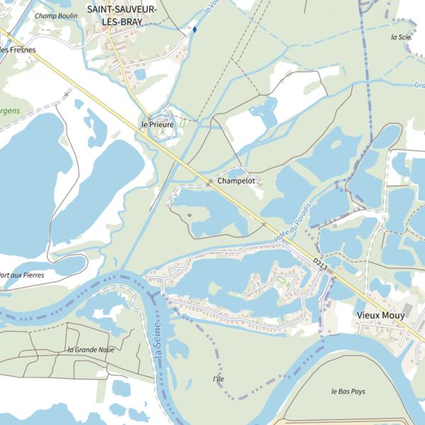 Plan cartographique de Champlot