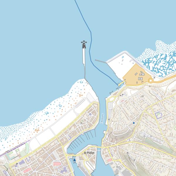 Plan cartographique de Chenal du Pollet
