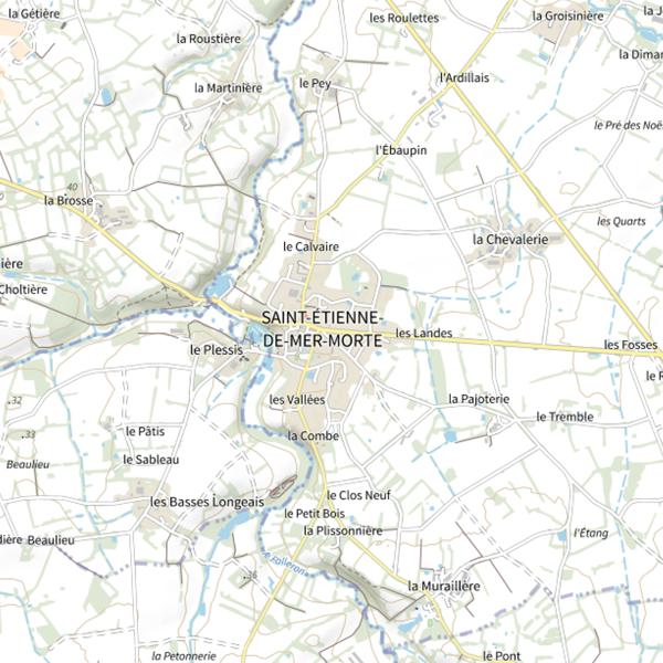 Plan cartographique de Chez POly
