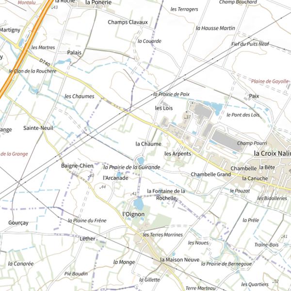 Plan cartographique de Clan de la Chaume