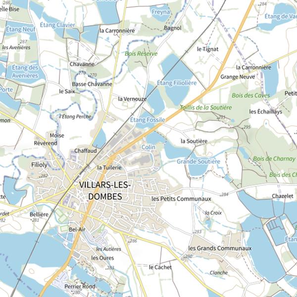 Plan cartographique de Colin