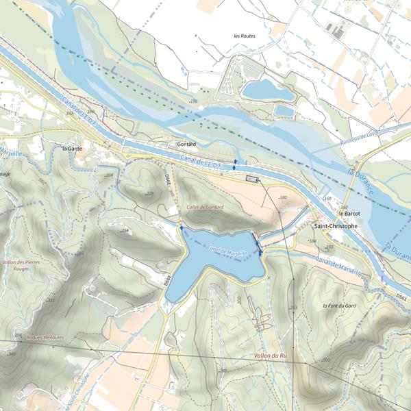 Plan cartographique de Collet de Gontard