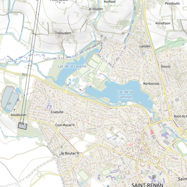Plan cartographique de Comiren