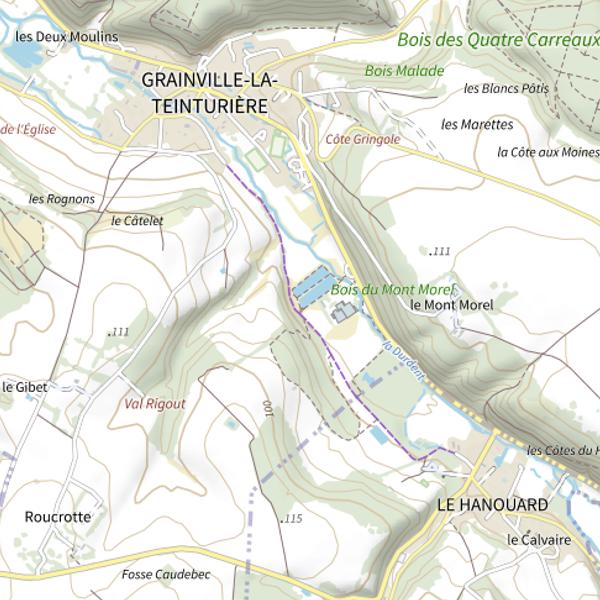 Plan cartographique de Corpodrome/la Durdent