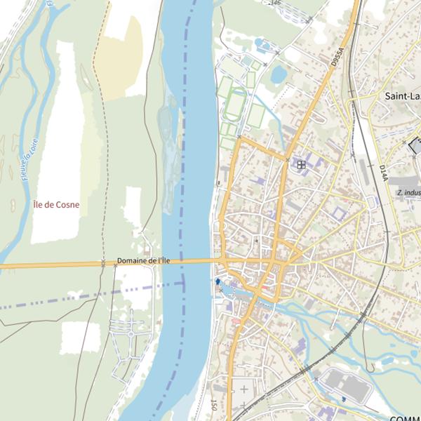 Plan cartographique de Cosne sur Loire