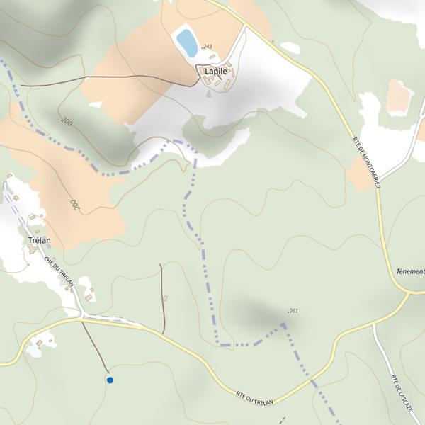 Plan cartographique de Coteau de Bel Air