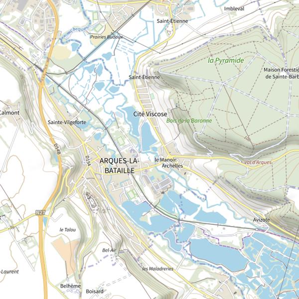 Plan cartographique de Cta