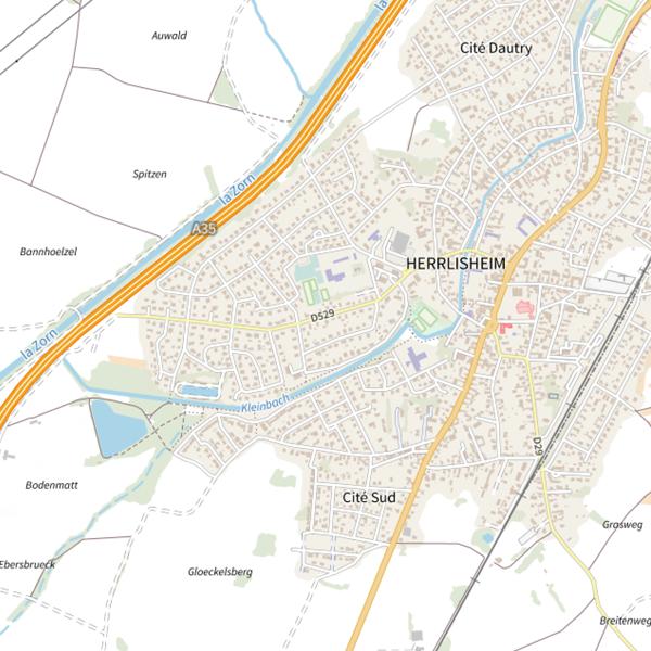 Plan cartographique de Cyclo Jet