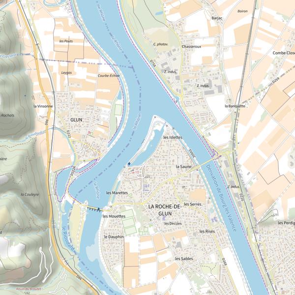 Plan cartographique de D15-pe