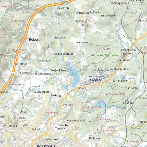 Plan cartographique de Deau du Deiro