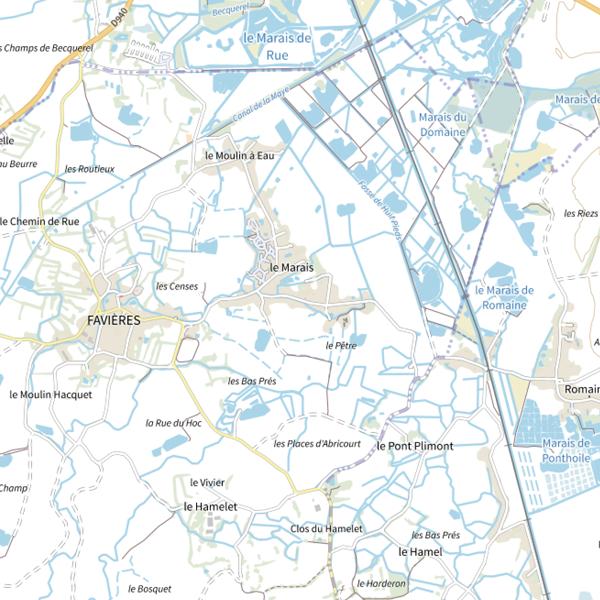 Plan cartographique de Domaine Acrocarpe