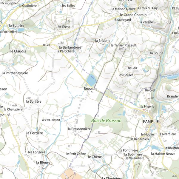 Plan cartographique de Domaine de Brusson