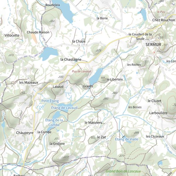 Plan cartographique de Domaine de Graves