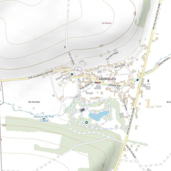 Plan cartographique de Domaine de la Maveline