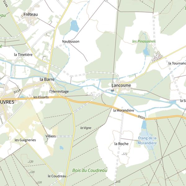 Plan cartographique de Domaine de Lancosme