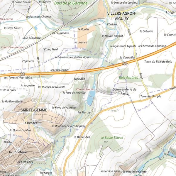 Plan cartographique de Domaine de Neuville