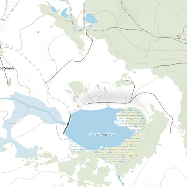Plan cartographique de Domaine de Veirières