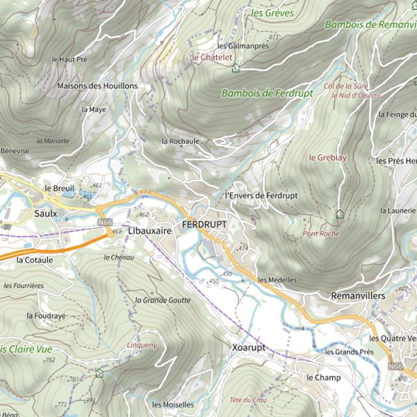 Plan cartographique de Domaine du Châtelet